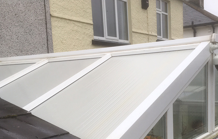 Lovely clean white conservatory